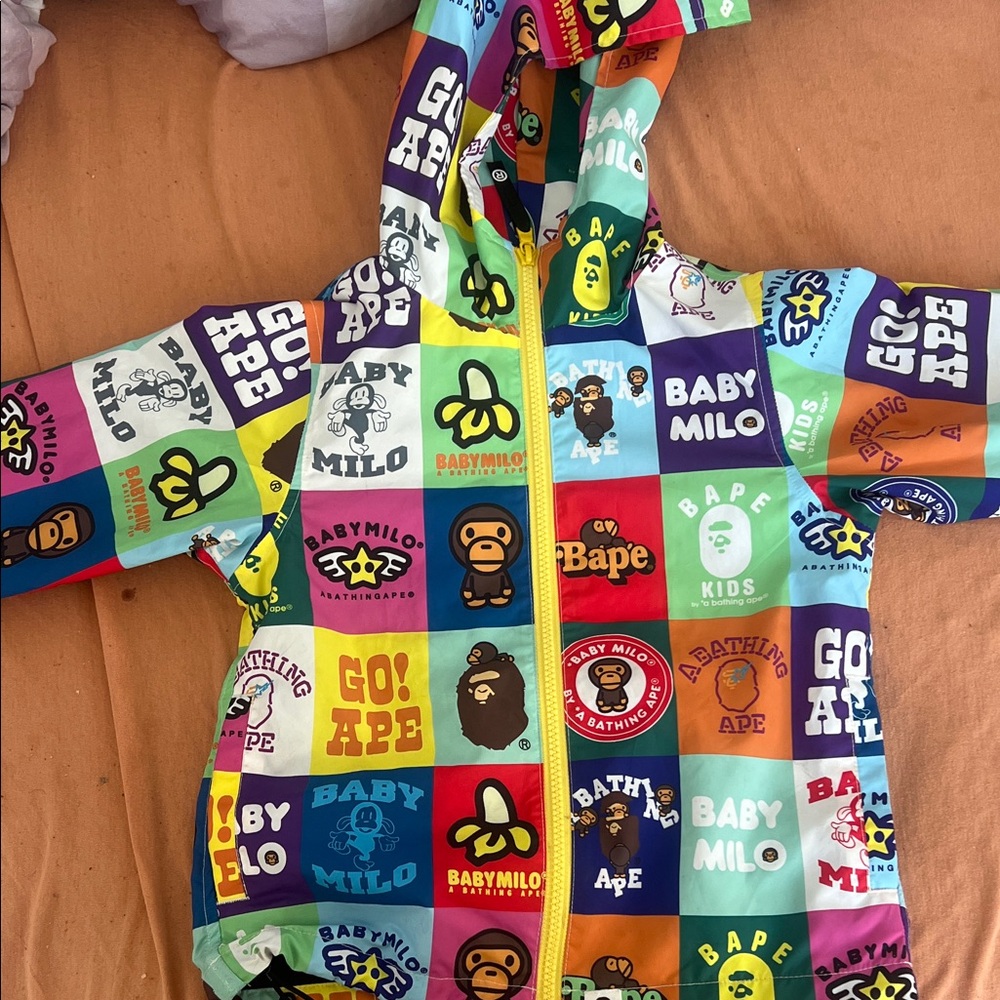 Bape Multicolor Graphic Kids Jacket